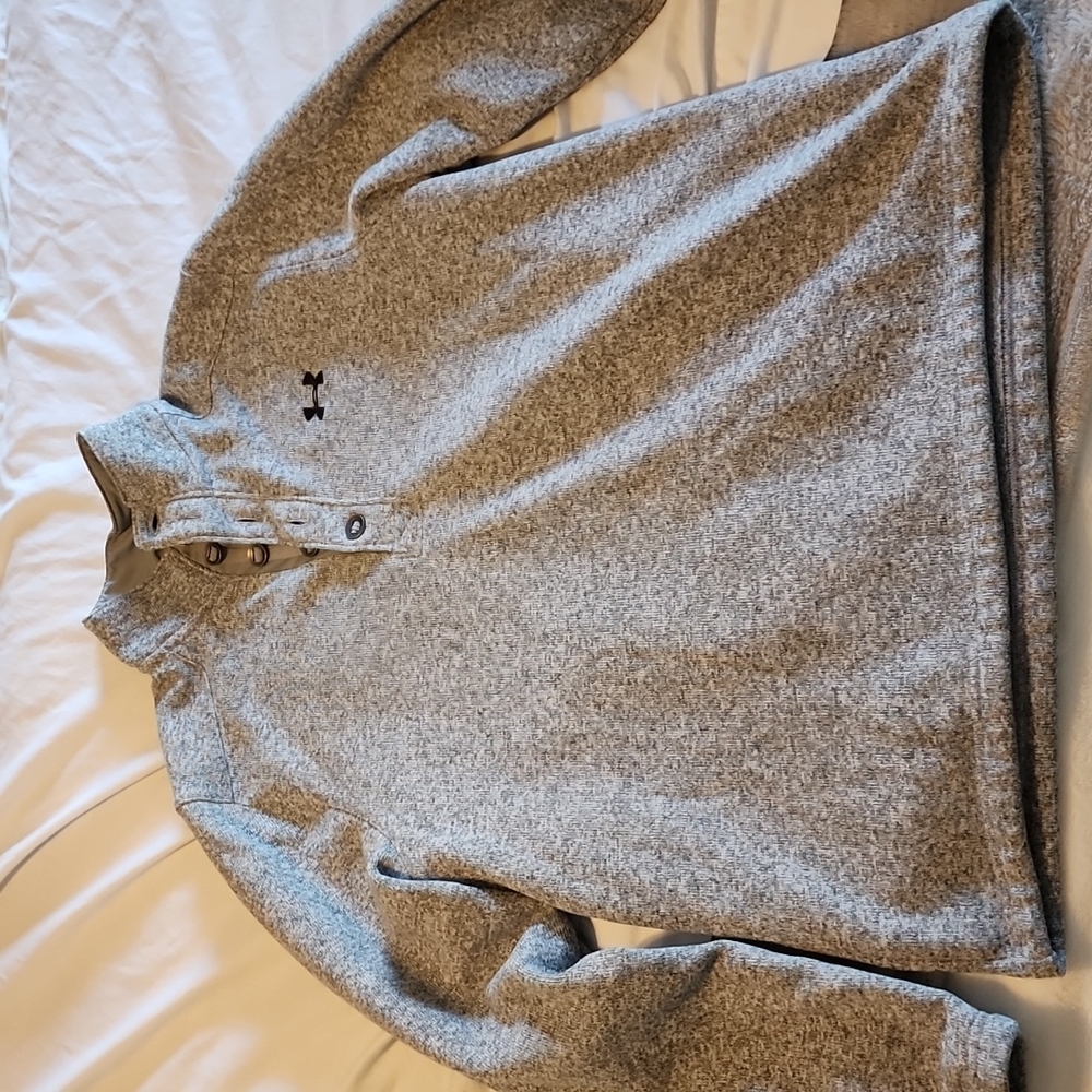 Under Armour Coldgear Storm 1/4 'Button' Heavy Duty Pullover Large